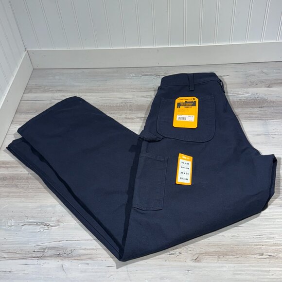 NWT CARHARTT Utility Work Pants Loose Fit Washed Duck Men's‎ Size 35x34 (33x34)